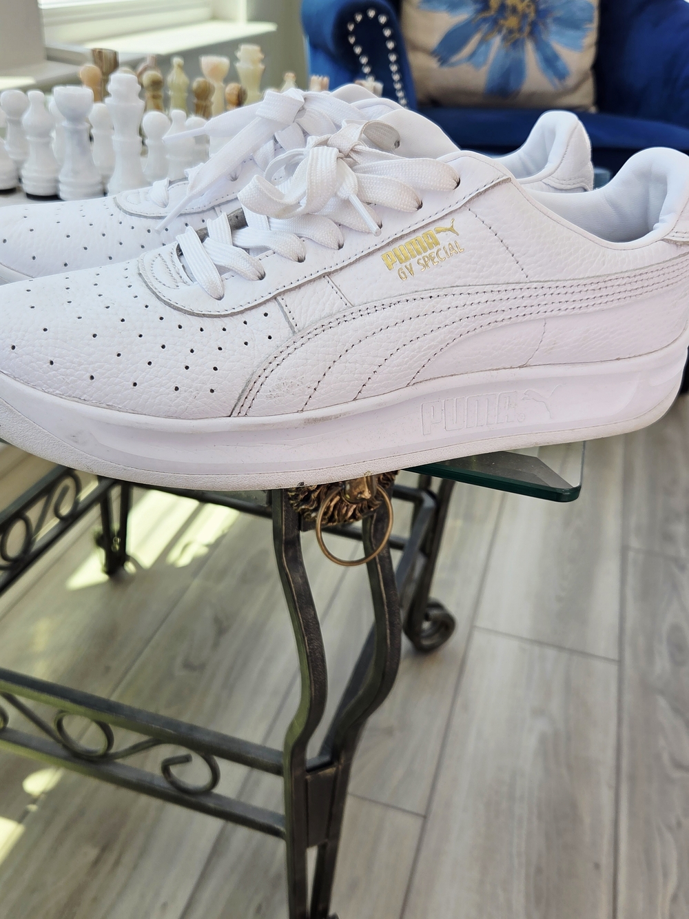 Puma White GV Special Low-Top Sneakers